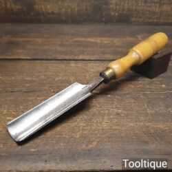 Vintage Thomas Ibbotson & Co. Carpenter’s 1” Gouge Chisel Ash Handle - Sharpened Honed