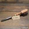 Vintage Carpenter’s 7/16” Gouge Chisel London Pattern Mahogany Handle - Sharpened Honed