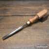 Vintage Carpenter’s 7/16” Gouge Chisel London Pattern Mahogany Handle - Sharpened Honed