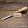 Vintage A. Ridge & Sons Carpenter’s 7/16” Gouge Chisel Ash Handle - Sharpened Honed