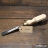 Vintage Atkin & Sons 5/8” Gouge Chisel London Pattern Hard Maple Handle - Sharpened Honed