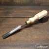 Vintage Atkin & Sons 5/8” Gouge Chisel London Pattern Hard Maple Handle - Sharpened Honed