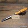 Vintage Brades & Co Carpenter’s 1/2” In Cannel Gouge Chisel Beechwood Handle - Sharpened Honed