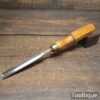 Vintage Brades & Co Carpenter’s 1/2” In Cannel Gouge Chisel Beechwood Handle - Sharpened Honed