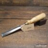 Vintage Carpenter’s 3/4” In Cannel Gouge Chisel Beechwood Handle - Sharpened Honed