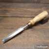 Vintage Carpenter’s 3/4” In Cannel Gouge Chisel Beechwood Handle - Sharpened Honed