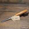 Vintage Acier Fondu Carpenter’s 1/4” Gouge Chisel Boxwood Handle - Sharpened Honed