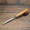 Vintage Acier Fondu Carpenter’s 1/4” Gouge Chisel Boxwood Handle - Sharpened Honed