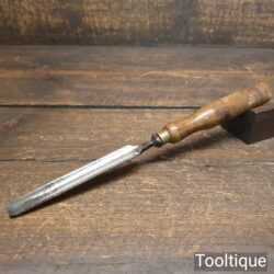 Vintage Carpenter’s 7/16” Gouge Chisel Ash Handle - Sharpened Honed