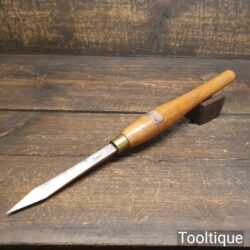 Vintage Stormont 7/32” Wood Turning Parting Tool Beechwood Handle - Sharpened Honed