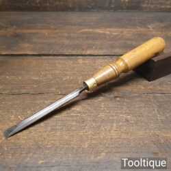 Vintage I. Sorby Carpenter’s 1/2” Bevel Edge Chisel Beechwood Handle - Sharpened Honed