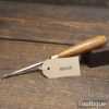 Vintage 3/32” Skewed Wood Carving Chisel With Beechwood Handle - Sharpened Honed