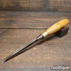 Vintage W. Marples & Sons Carpenter’s 1/4” Cast Steel Sash Mortice Chisel - Fully Refurbished