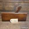 Antique T. Turner No: 6 Hollow Beechwood Moulding Plane With Boxwood Insert