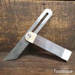 Vintage Rosewood & Brass Sliding Bevel 7 ½” Blade - Good Condition