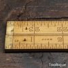 Vintage John Rabone No: 1377 Boxwood & Brass 24” Folding Ruler - Good Condition