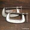 Vintage Pair Of Record Junior 2 ½” “G” Clamps - Good Condition