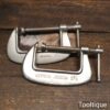 Vintage Pair Of Record Junior 2 ½” “G” Clamps - Good Condition