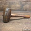 Handmade Saddler’s Leatherworking Lignum Vitae Round Faced Punching Mallet