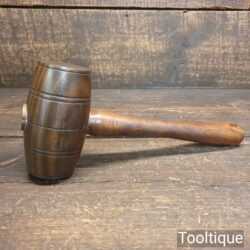 Handmade Saddler’s Leatherworking Lignum Vitae Round Faced Punching Mallet