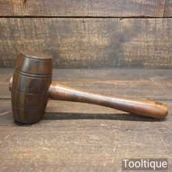 Handmade Saddler’s Leatherworking Lignum Vitae Round Faced Punching Mallet