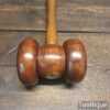 Unusual Mahogany & Ash Handled Mallet - Good Condition