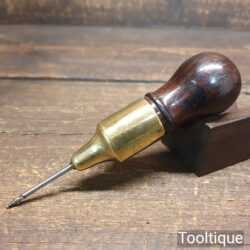 Antique Horace E. Britton Stoughton Mass USA Rosewood & Brass Multi Tool