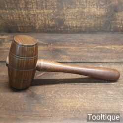 Handmade Saddler’s Leatherworking Lignum Vitae Round Faced Punching Mallet