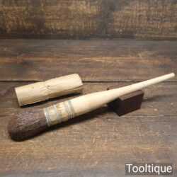 Vintage No:16 Beechwood Handled Vulka Set Squirrel Artist’s Sash Brush - Unused