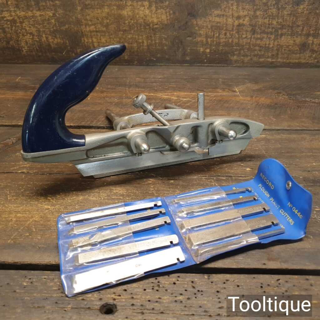 Vintage Record No 044C Plough Plane Complete Fully Refurbished