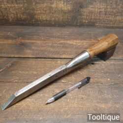 Vintage Carpenter’s 1/2” Heavy Duty Timber Framing Socketed Mortice Chisel - Sharpened