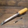Rare & Superb Antique Thomas Ibbotson & Co Carpenter’s 7/8” Cast Steel Mortice Chisel