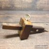 Vintage Carpenter’s Mahogany & Brass Mortise Gauge - Good Condition