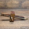 Vintage Carpenter’s Mahogany & Brass Mortise Gauge - Good Condition