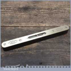 Vintage Edward Preston Ebony And Brass 8” Level - Original Bubble