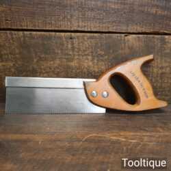 Vintage Spear & Jackson 8” Steel Back Dovetail Saw 12 TPI - Refurbished Sharpened