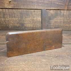 Antique 18th Century Wm. Moss 1775-1800 Side Rebate Beechwood Moulding Plane