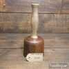Handmade Wood Turned Reclaimed Old Lignum Vitae Mallet - Oak Handle