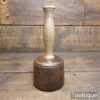 Handmade Wood Turned Reclaimed Old Lignum Vitae Mallet - Oak Handle