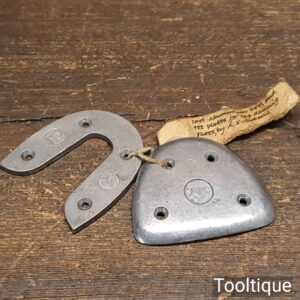 Vintage AJK Cast Aluminium Toe & Heel Plates For Tap Dancing Shoes