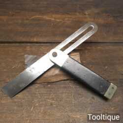 Vintage 9” Rosewood & Brass Sliding Bevel - Good Condition