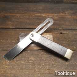 Vintage 7 ½” Rosewood & Brass Sliding Bevel - Good Condition