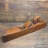 Nice Vintage Tertius Keen Carpenter’s 22” Beechwood Trying Plane - Lapped Flat
