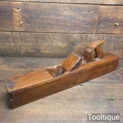 Nice Vintage Tertius Keen Carpenter’s 22” Beechwood Trying Plane - Lapped Flat