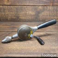 Vintage Stanley No: 5803 Double Pinion Egg Beater Hand Drill - Good Condition