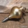 Scarce Vintage Record No: 3 Brass Plumb Bob - Good Condition