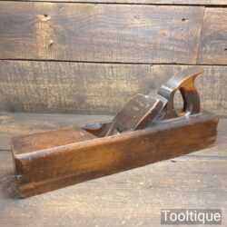 Vintage Carpenter’s 17” Skew Mouthed Beechwood Badger Plane - Lapped Flat