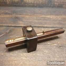 Vintage Marples Carpenter’s Rosewood & Brass Mortise Gauge - Good Condition