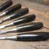 Vintage Set Of 6 Stanley No: 5001 Bevel Edge Chisels - Sharpened Honed