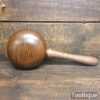 Handmade Saddlers Leatherworking Lignum Vitae Collar Stuffing Mallet - Ash Handle